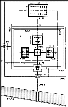 飛鳥寺伽藍地割復原図