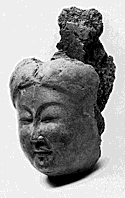川原寺裏山で出土した塑像