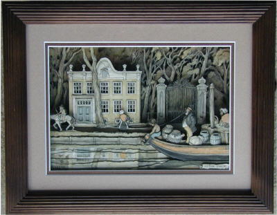 The shadowboxes drawn by Anton Pieck