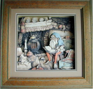 The shadowboxes drawn by Anton Pieck